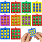 10-Pack Portable Tic Tac Toe Game Colorful Keychain Set