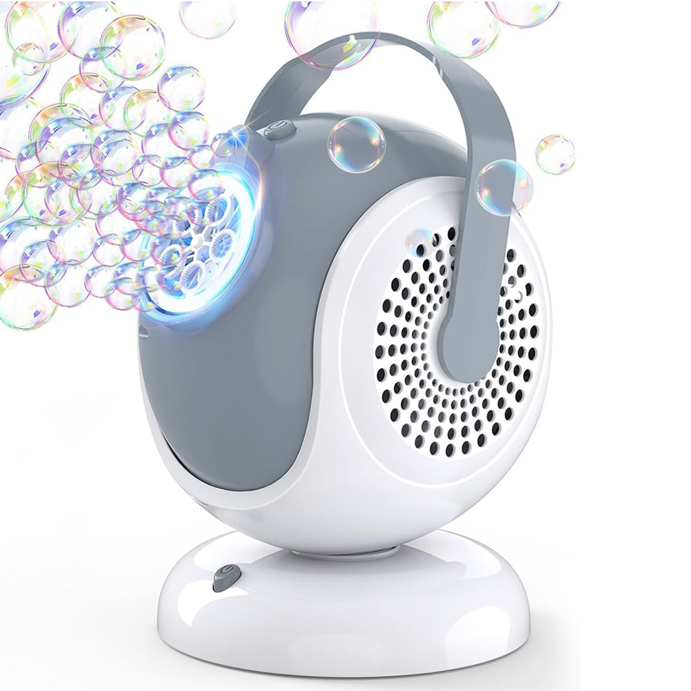 Bubble Machine Automatic Bubbles Blower With LED Light And 360 Degree Rotation