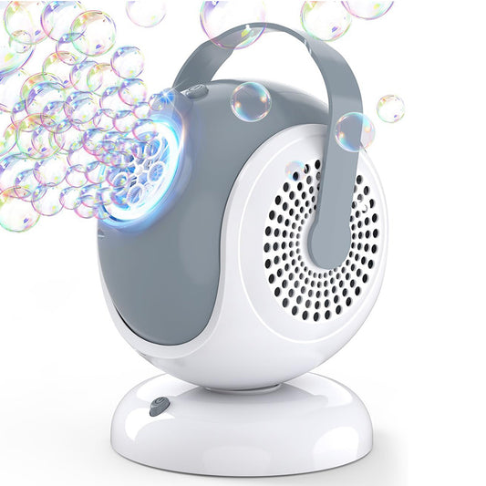 Bubble Machine Automatic Bubbles Blower With LED Light And 360 Degree Rotation