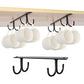 3Pcs Mug Hooks Under Cabinet Coffee Mug Holder for Kitchen Utensils