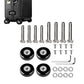 2X Luggage Suitcase Replacement Wheels Rubber Swivel Caster Wheels Bearings