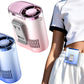 100-Speed Wearable Clip-On Waist Fan 3000mAh Rechargeable Desk Fan