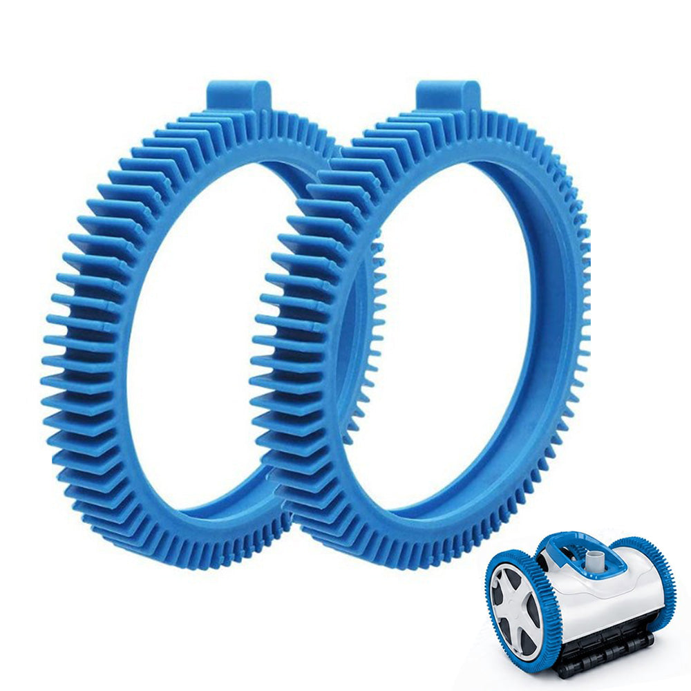 2 Pack Blue Front Tire Kit for Poolvergnuegen Replacement Pool Tires for Hayward Phoenix