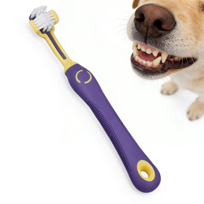 Pet Toothbrush for Dogs and Cats 3 Sided