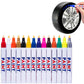 12Pcs Permanent Marker Pen For Car Rubber Tyre