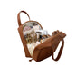 PU Leather Travel Cosmetic Bag with Handle