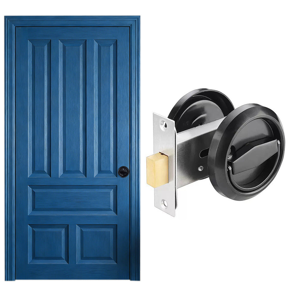 Hidden Door Lock Invisible Latch Double Sided Privacy Lock for Bedroom Bathroom Stainless Steel