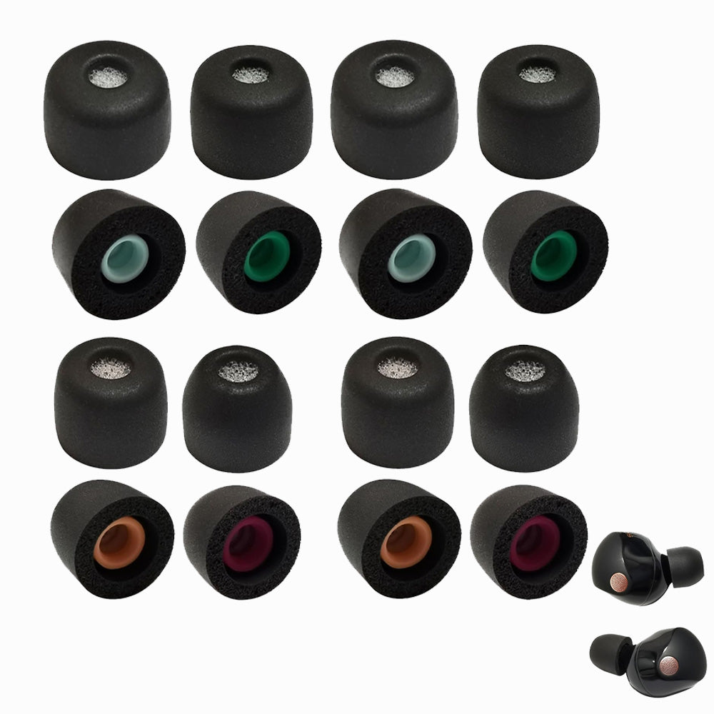 16 Pcs Memory Foam Ear Tips for Sony WF-1000XM6 XM5 XM4 Earbuds