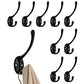 10Pcs Coat Hooks Wall Hooks Mounted Farmhouse Coat Hangers for Bags Caps Keys