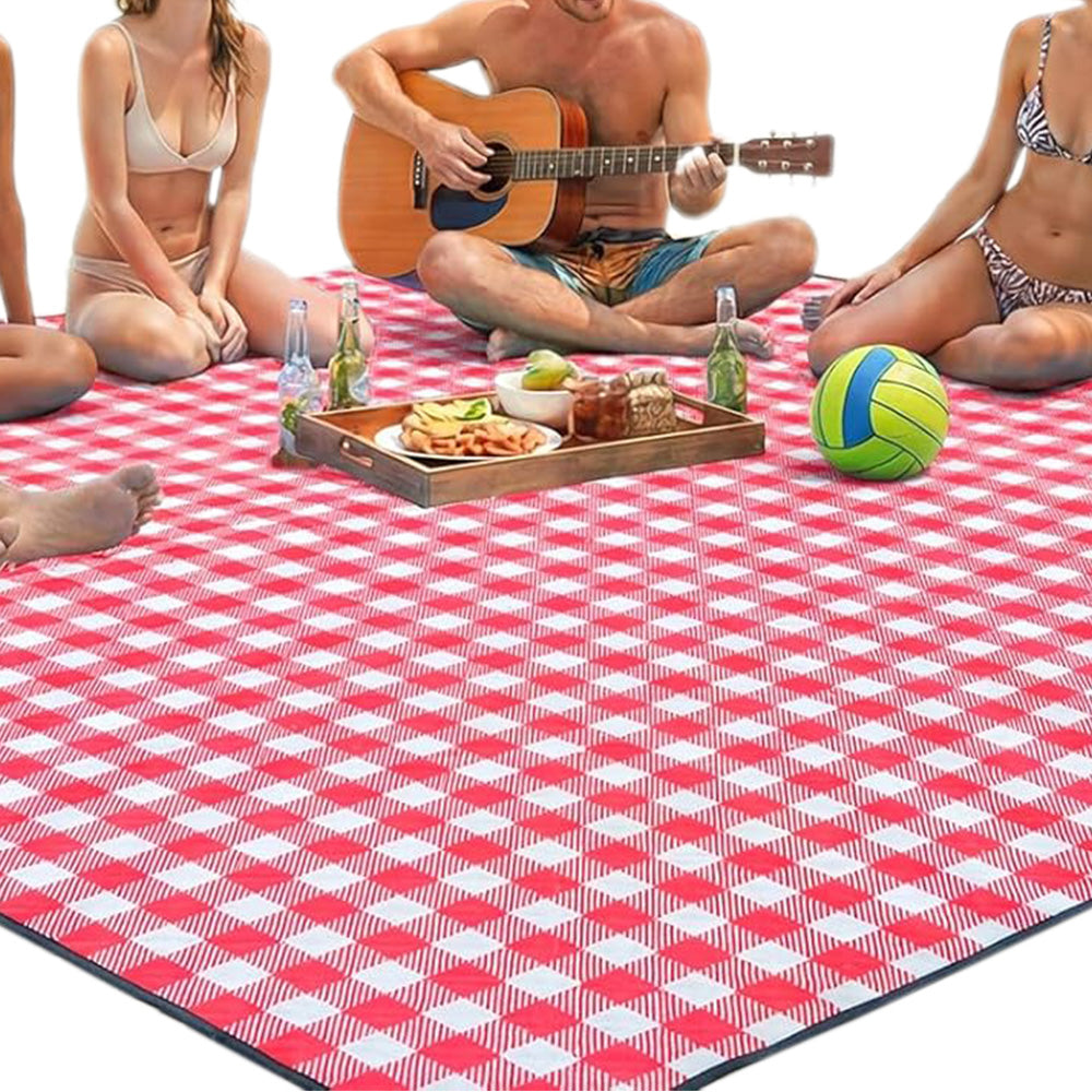 Outdoor Picnic Blanket Splash-resistant Foldable Travel Mat 203x203cm