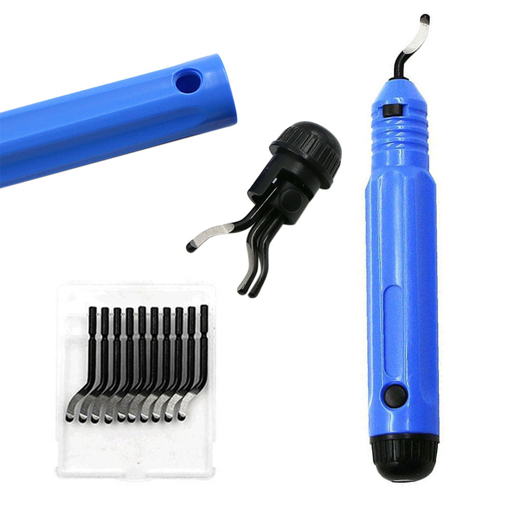 Pocket Deburring Tool 365 Degree Swivel Head with Replacement Blades Tools for Bosch