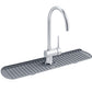 Silicone Sink Mat Quick Dry Sink Splash Guard for Kitchen and Bathroom-Grey