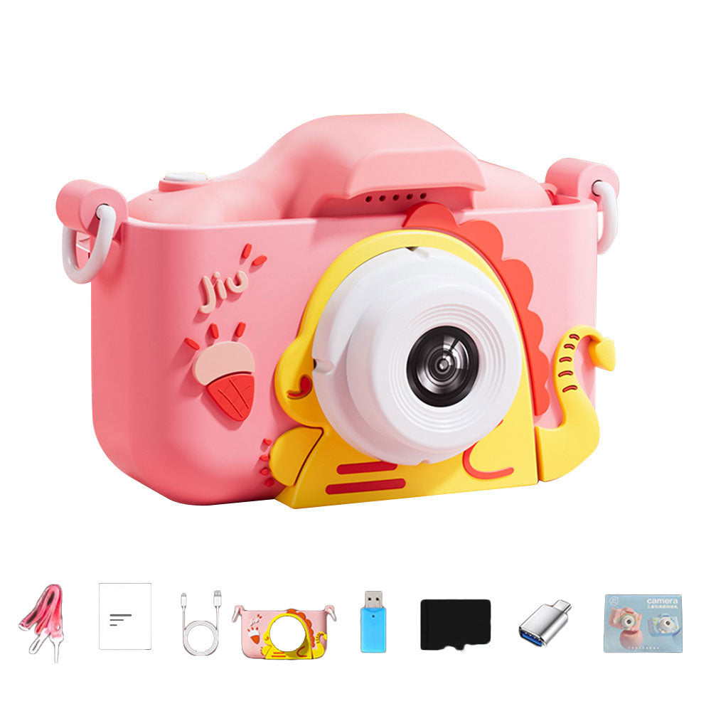 Dinosaur Kids Camera With 64GB SD Card Selfie Camera Digital Camera For Kids
