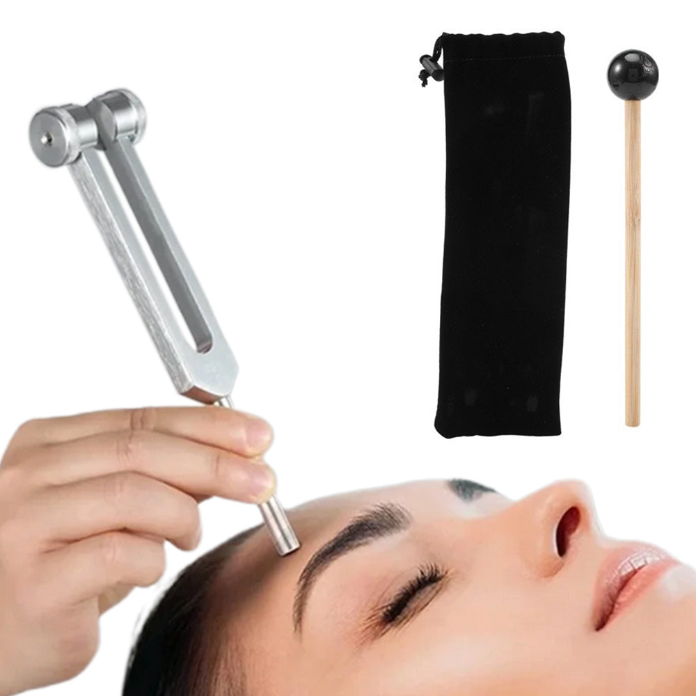 128Hz Tuning Fork with Reflex Hammer for Sensory Use – Aluminum Alloy Tuning Fork