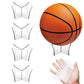 5-Pack Acrylic Ball Display Stands - Clear Sports Ball Holder for Basketball/Football
