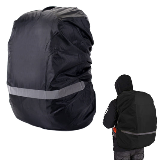Water-Resistant Outdoor Backpack Rain Cover with Reflective Strip