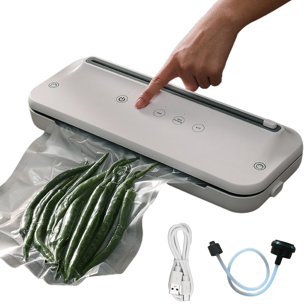 3-In-1 Kitchen Cordless Vacuum Sealer with 10Pcs Vacuum Seal Bags