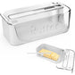 Butter Dish with Knife Butter Container with 180-degree Rotating Sealing Flip-Top