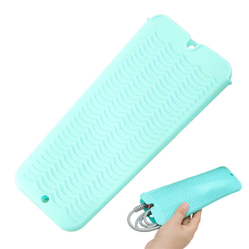 2 Pack Heat Resistant Silicone Pouch for Hair Styling Tools