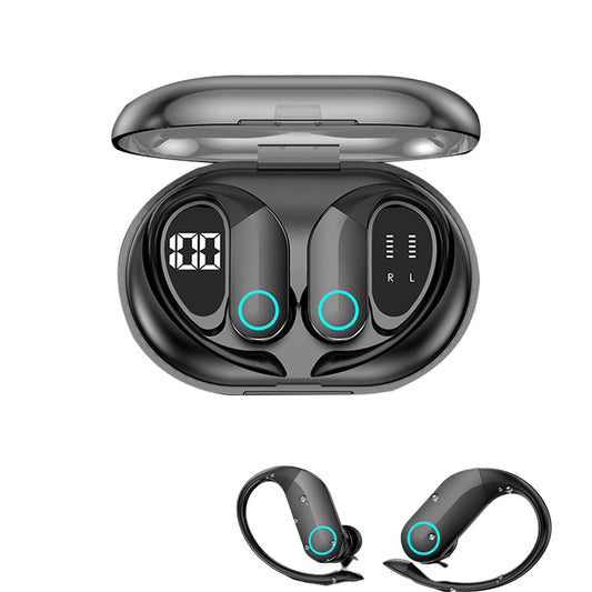 Wireless Bluetooth Noise Cancellation HiFi Sports Earbuds with Earhooks