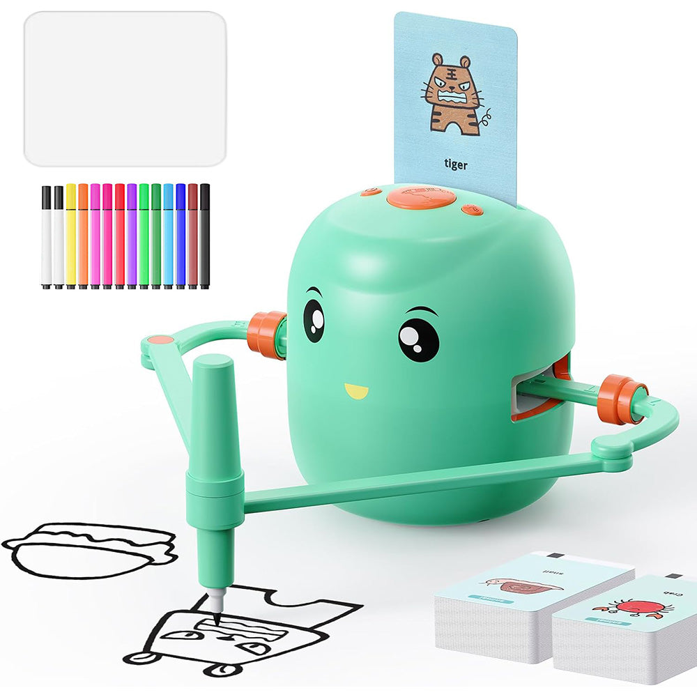 Educational Drawing Robot with 252 Cards Voice Interaction Robot for Boys Girls