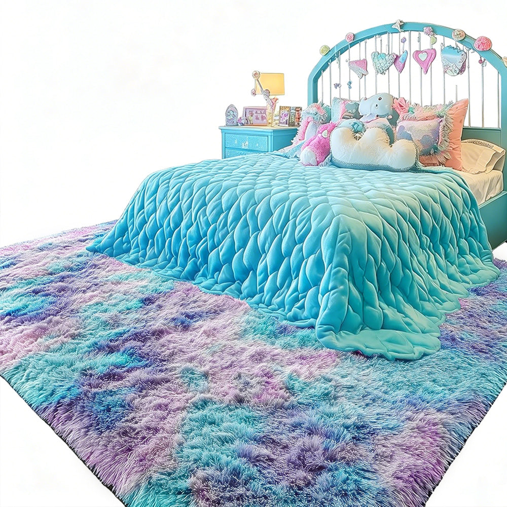 Plush Area Rug Soft Fluffy Carpet for Bedroom Living Room Dorm Room-Style 1