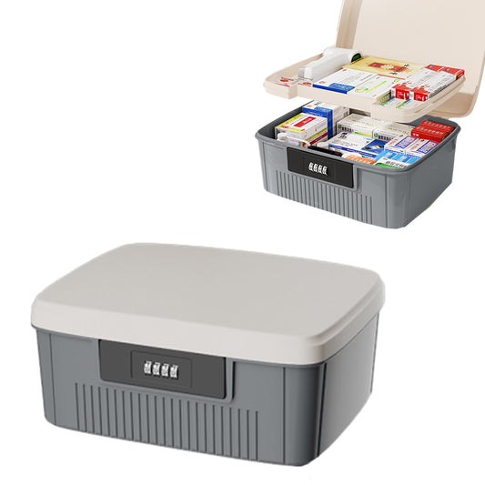 4-Digit Combination Lock Key Security Storage Case