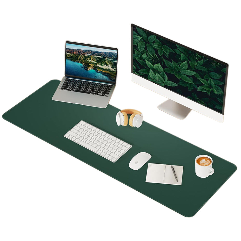 Large Water-Resistant Mouse Pad Leather Desk Pad Protector Non-Slip Desk Mat