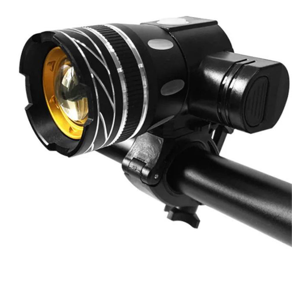 Rechargeable T6 MTB Bicycle LED Front Headlight with USB Cable