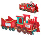 Santa Gift Train Christmas Cardboard Gift Box Present Holder Home Decoration