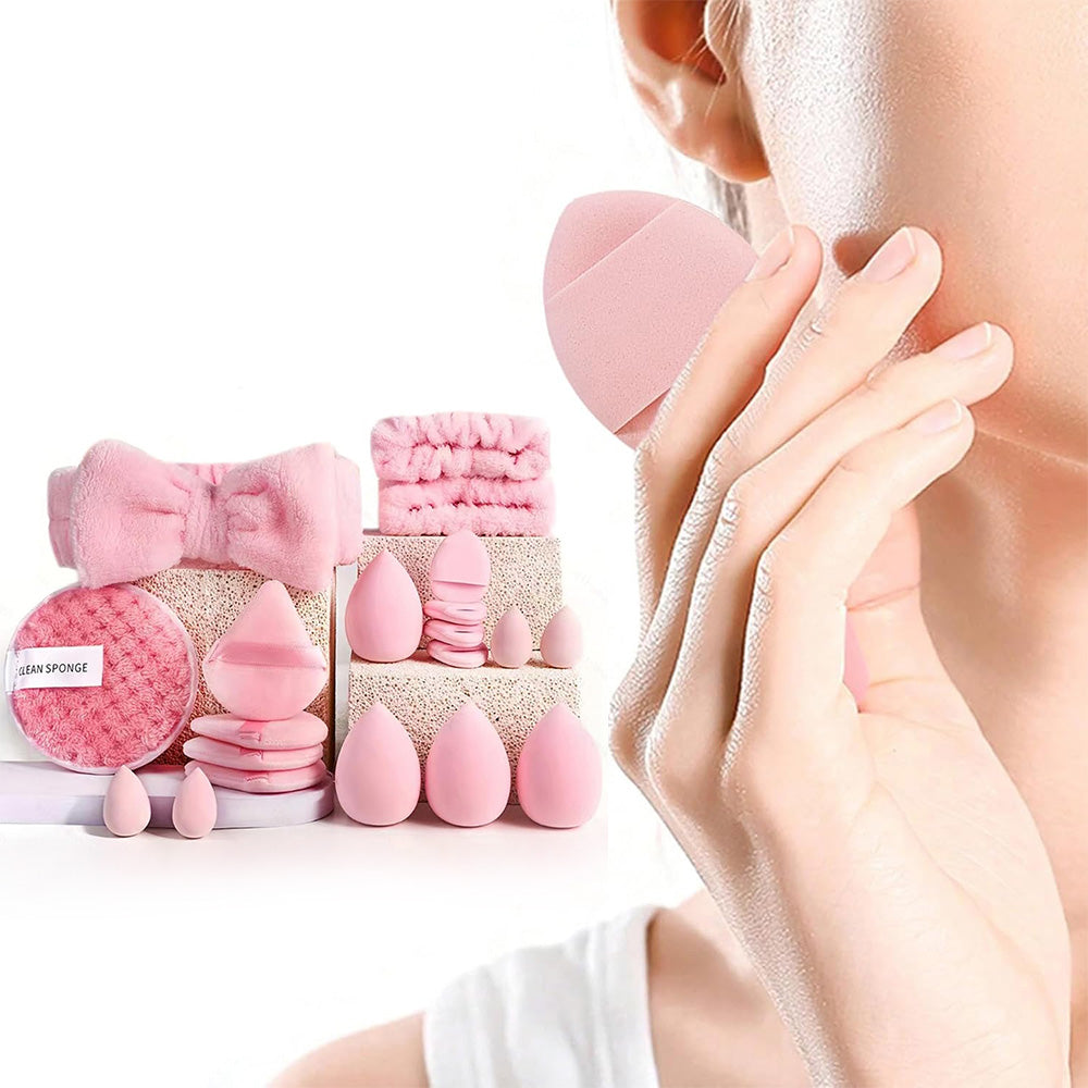 Makeup Sponge Set with Storage Case