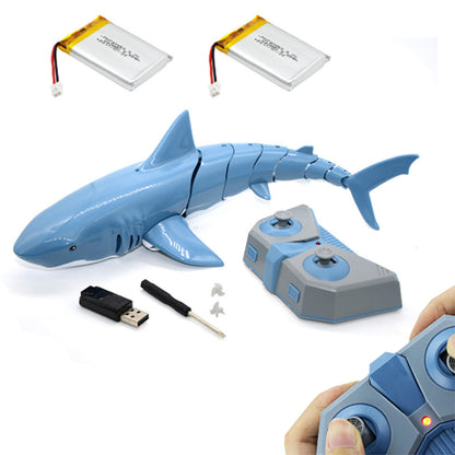2.4G Remote Control 1:18 Scale High Simulation Shark Boat Toy for Pool Bathroom
