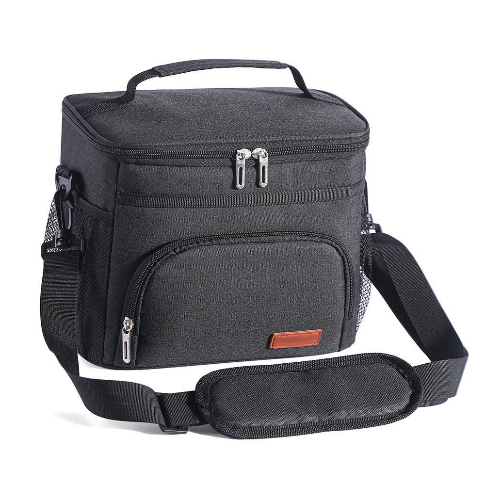 Insulated Lunch Box for Men Women Leak-Proof Cooler Lunch Bag with 4 Pockets