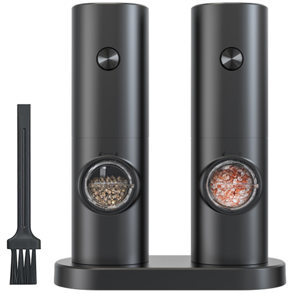 2Pcs Electric Salt And Pepper Grinder Set Automatic Salt Pepper Grinder Mill