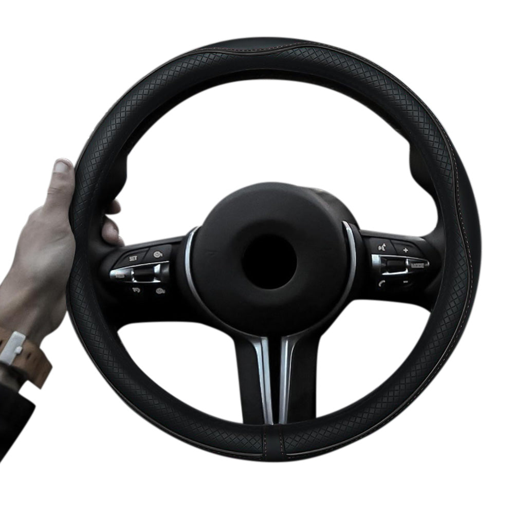 Breathable Microfiber Leather Steering Wheel Cover