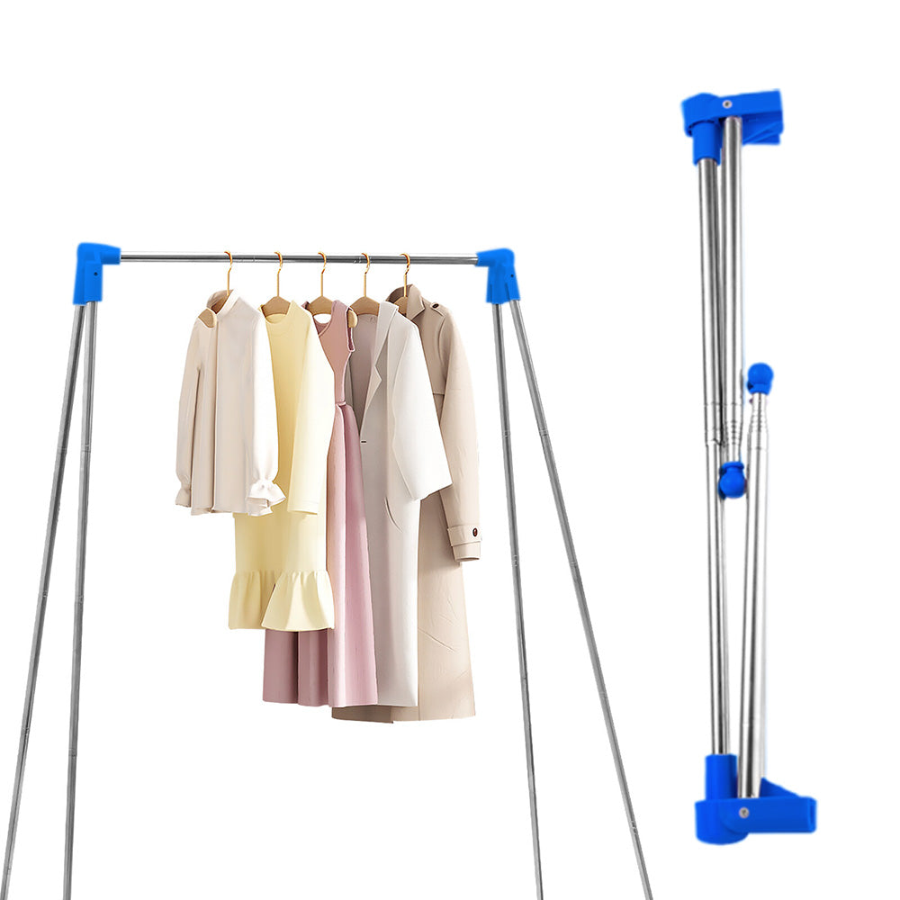Portable Travel Garment Rack Retractable Foldable Clothing Drying Rack For Camping Travel