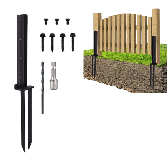 H Design Fence Post Anchor Repair Stake Kit