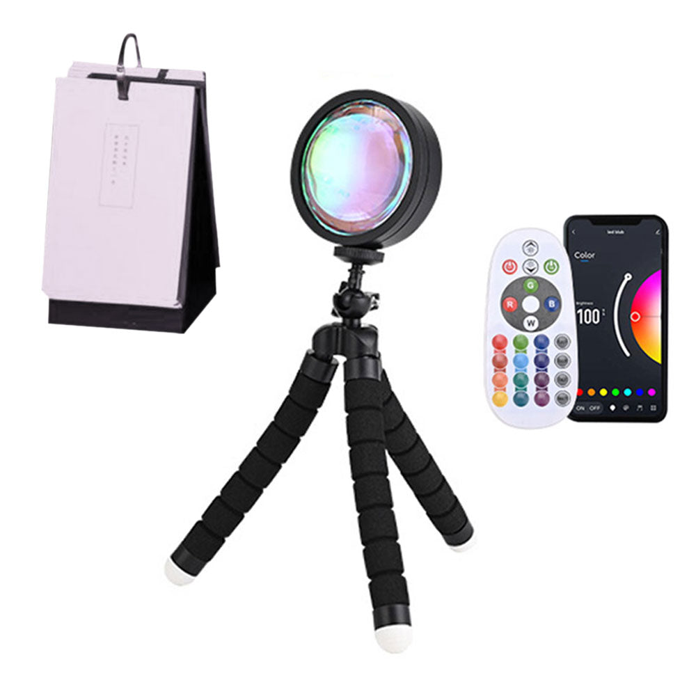 Sunset Lamp Projector RGB Color Rotation LED Sunset Projection Lamp Room Decor