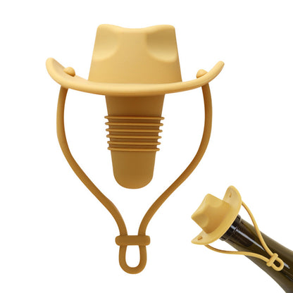Western Cowboy Hat Silicone Wine Bottle Stopper Champagne Sealer