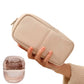 Portable PU Leather Standing Makeup Organizer Bag Makeup Brush Pouch