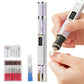 2 in 1 Cordless Electric Nail File Drill with Light Lamp 18 Bits 3 Speeds Mode for Women Men
