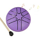 3 Inches 6 Notes Mini Steel Tongue Drum Rain Chime Instrument