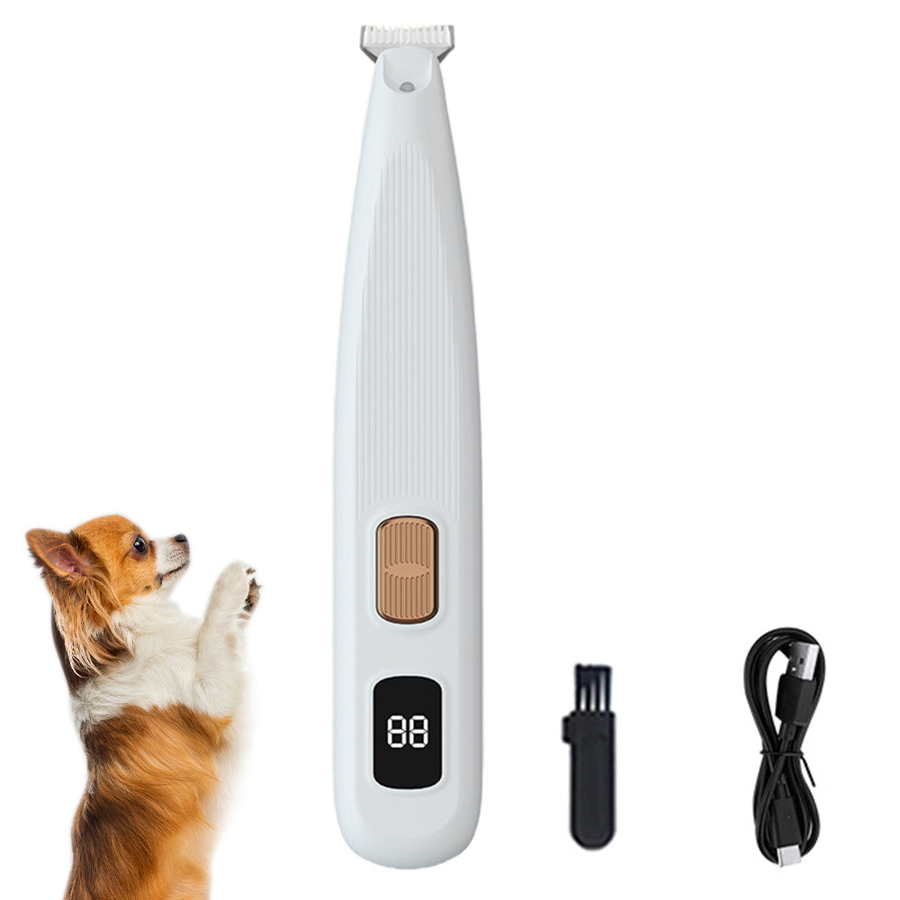 Dog Paw Trimmer LED Light Digital Display Pet Groomer for Cats Dogs