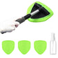 Car Windshield Cleaning Tool with Extendable Handle 4 Reusable Microfiber Pads