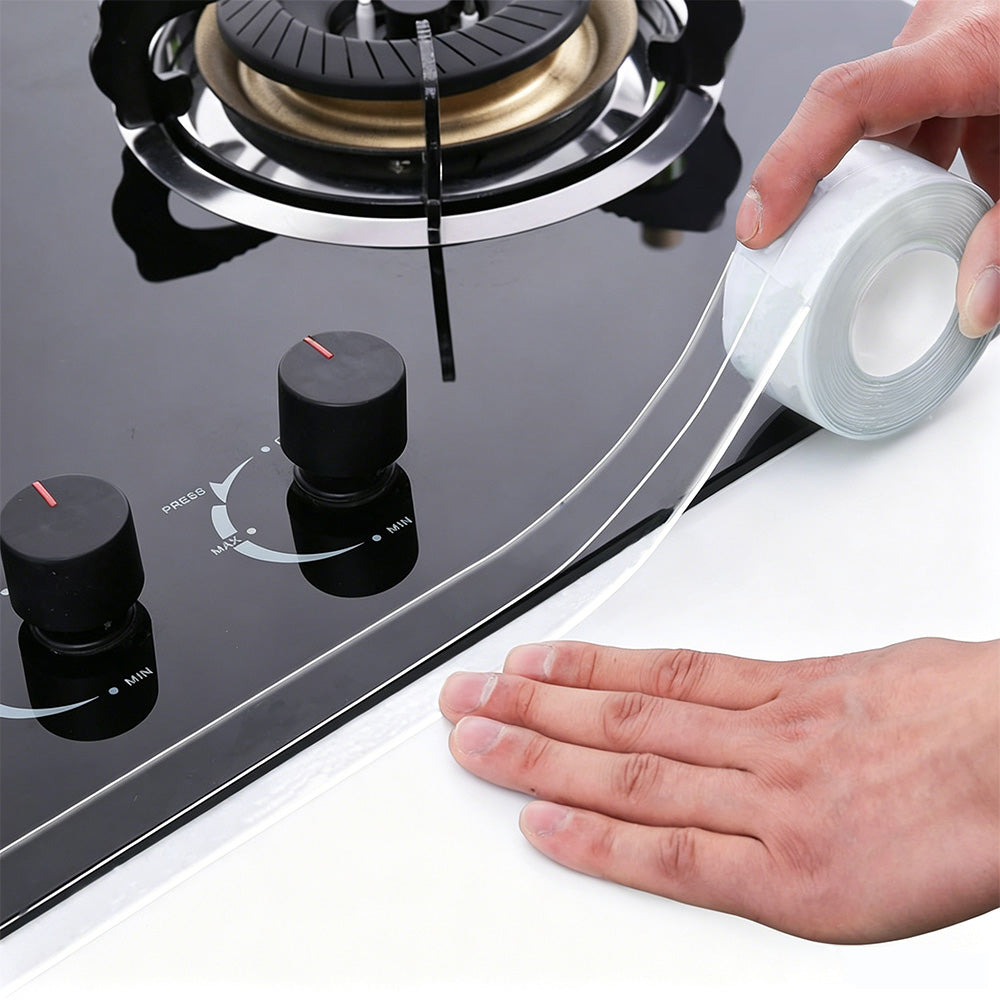 PVC Self-Adhesive Sealing Strip Water-Resistant Oil-Proof Caulk Tape for Kitchen Sink Toilet