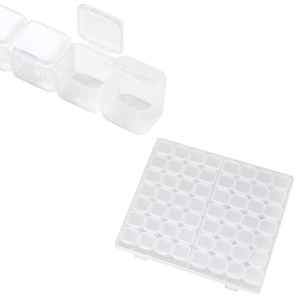 Clear Mini Multi-Functional Portable Jewelry Pill OrganizerBox