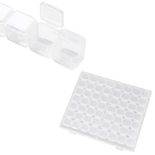 Clear Mini Multi-Functional Portable Jewelry Pill OrganizerBox