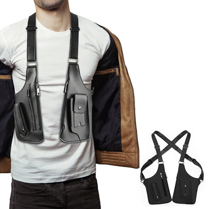 Outdoor Double Shoulder Armpit Bag with Multiple Pockets