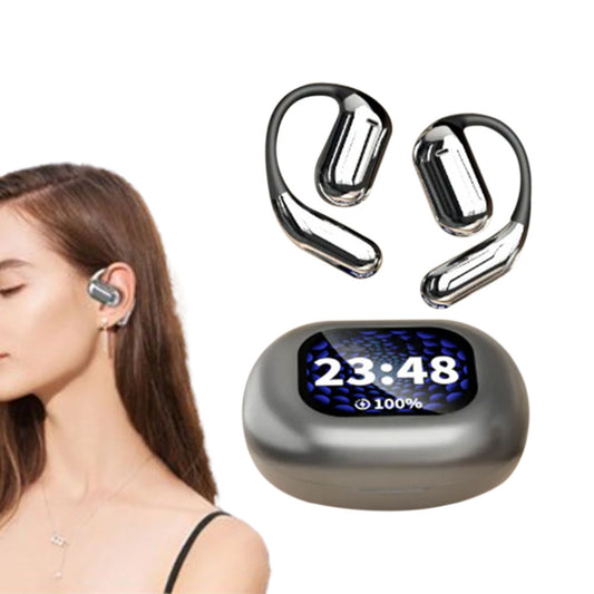 Wireless Open Ear Earbuds With LCD Touchscreen Bluetooth 5.4 Over The Ear Earbuds