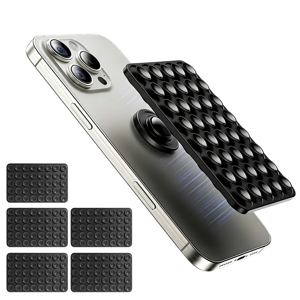 5 Pack Double Sided Silicone Phone Suction Pad 80 Stickers Grip for Car Desk Holder